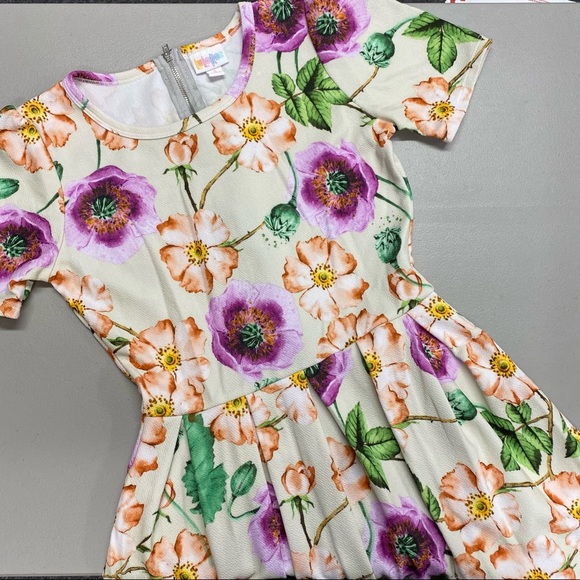 LuLaRoe Dresses & Skirts - LLR Lularoe Amelia Dress Pleated Skirt Fitted Top